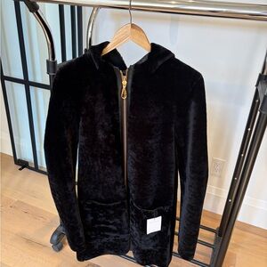 Sandro Black Reversible Lambskin Shearling - Brand New